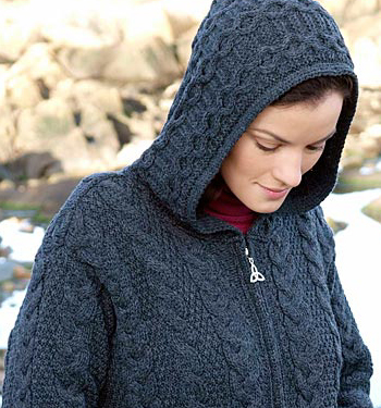 Ladies Womens Wool Sweater by Aran Crafts of Ireland