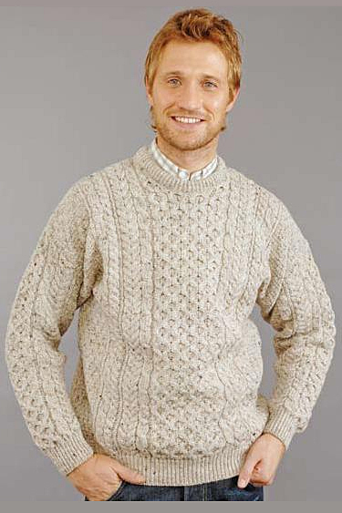 Irish traditional apparel worsted wool fall winter sweater