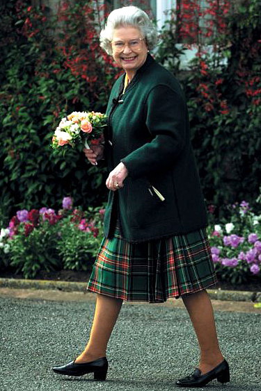 Queen Of England wearing Geiger Of Austria