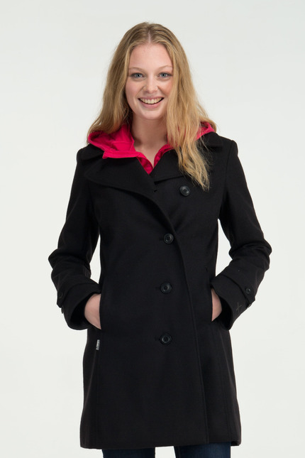 Icebreaker New Zealand Womens Merino Wool Hip Length Skyline Trench Jacket Coat