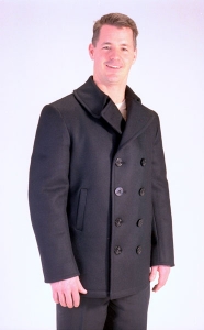 Mens Mariner USN Wool Pea Coat by Sterling Wear