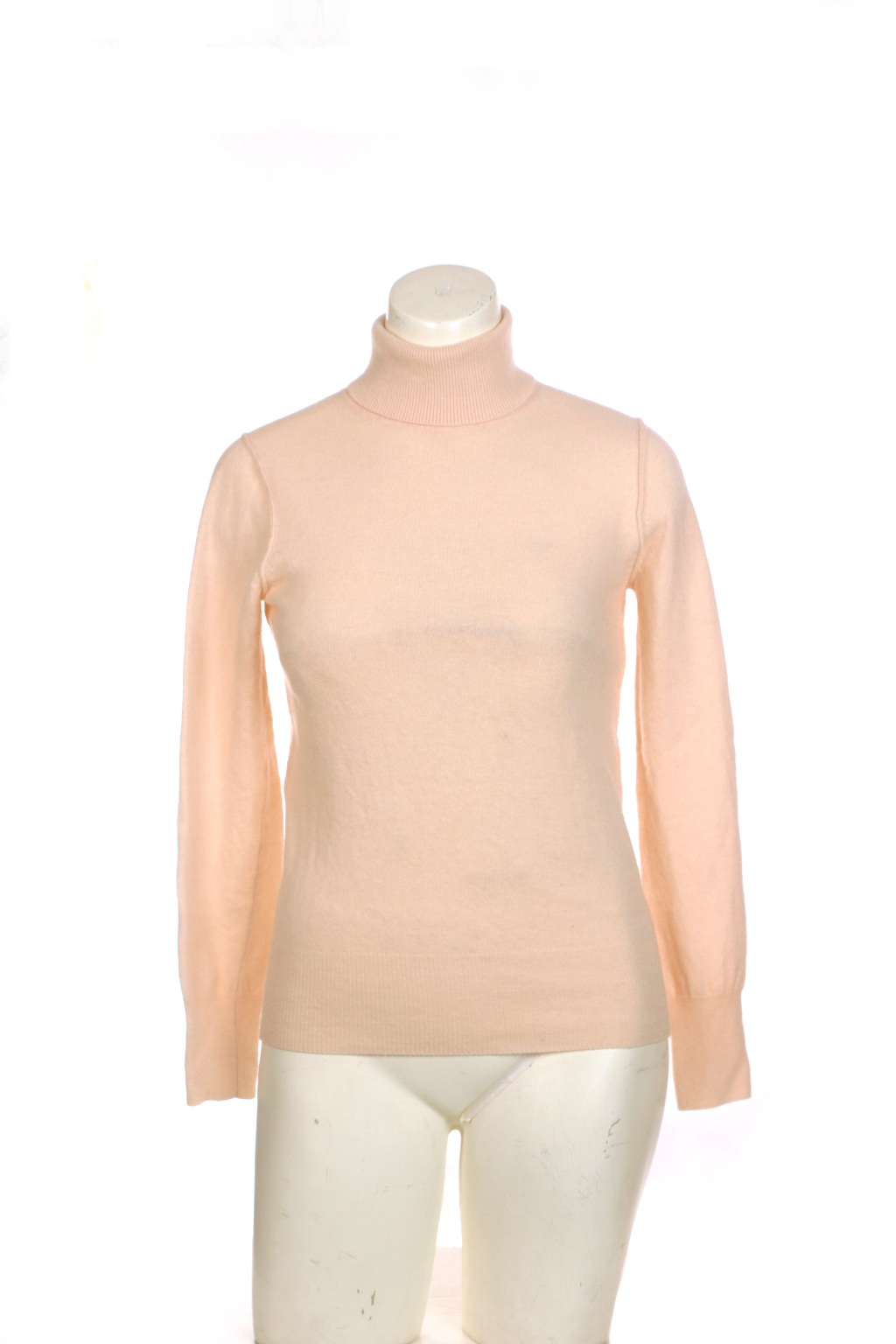 Thrift Shop Sweater Second Hand JCrew Pink Turtleneck Womens M Wool Cashmere