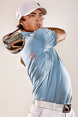   Spring Summer Cotton Mens Lt Blue M Rickie Fowler Adam Scott