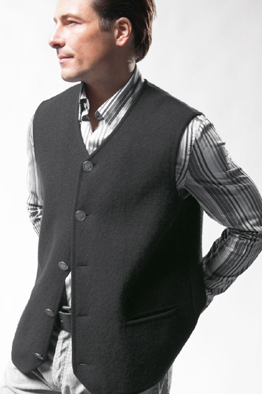 Thomas - Austrian Boiled Wool & Jacket in Charcoal